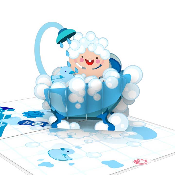 Baby Shower Boy Pop-Up Card – Baby Shower Girl Pop-Up Card - Baby Shower pop up card for wholesale by Unipop Cards, LLC