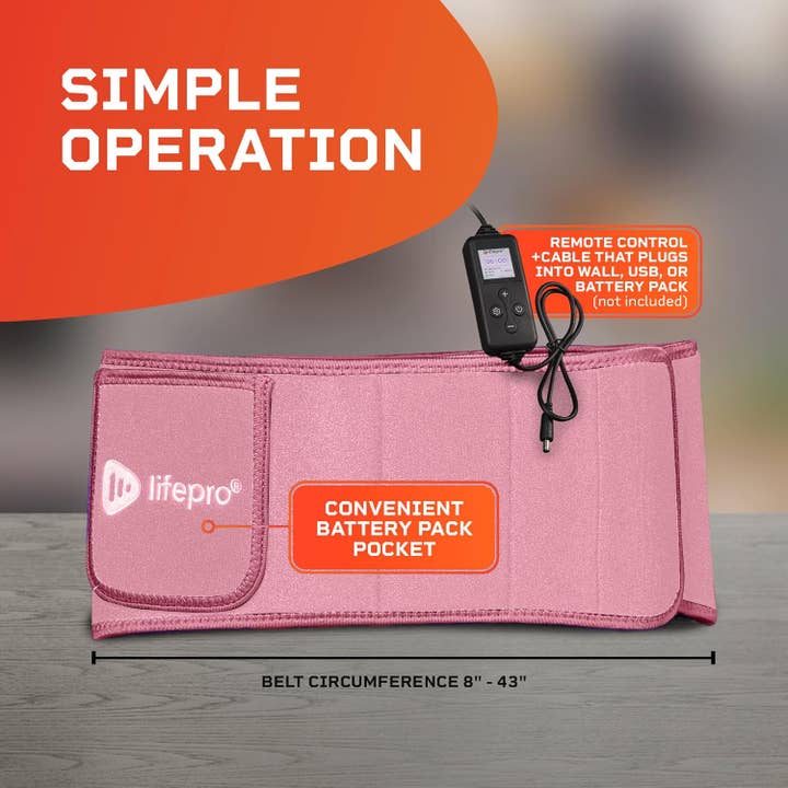 LifePro - Wholesale Heating Pad - Lifepro Red Light Therapy Belt for Muscle and Circulation26