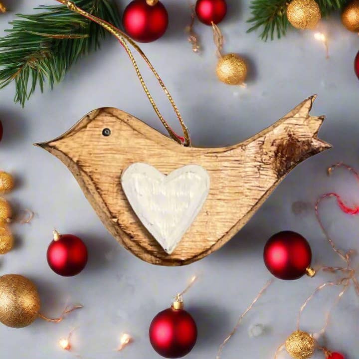 Hanging Bird Ornament for wholesale by Suzie Blue Canada