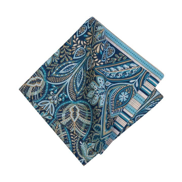 Serviette Florale Bailey Bleue pour la vente par C&F Home
