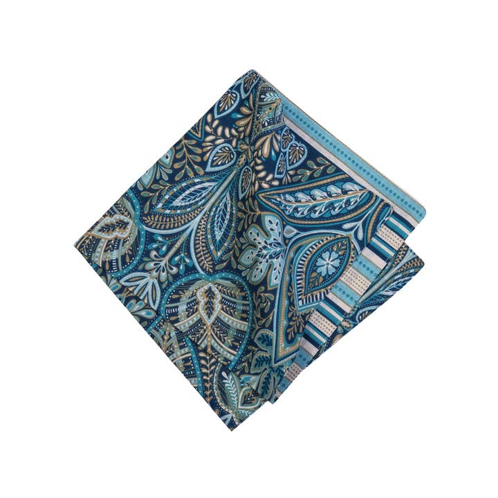 Bailey Blue Floral Napkin for wholesale by C&F Home