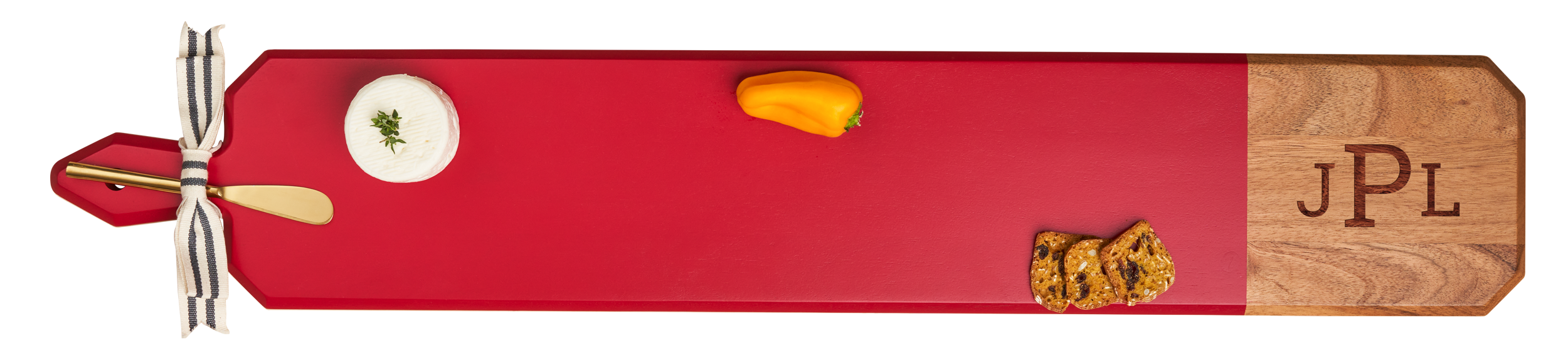 Sophistiplate - Wholesale Cheese Board - Acacia Heirloom Board w/ Handle Skinny | 34 X 6"1