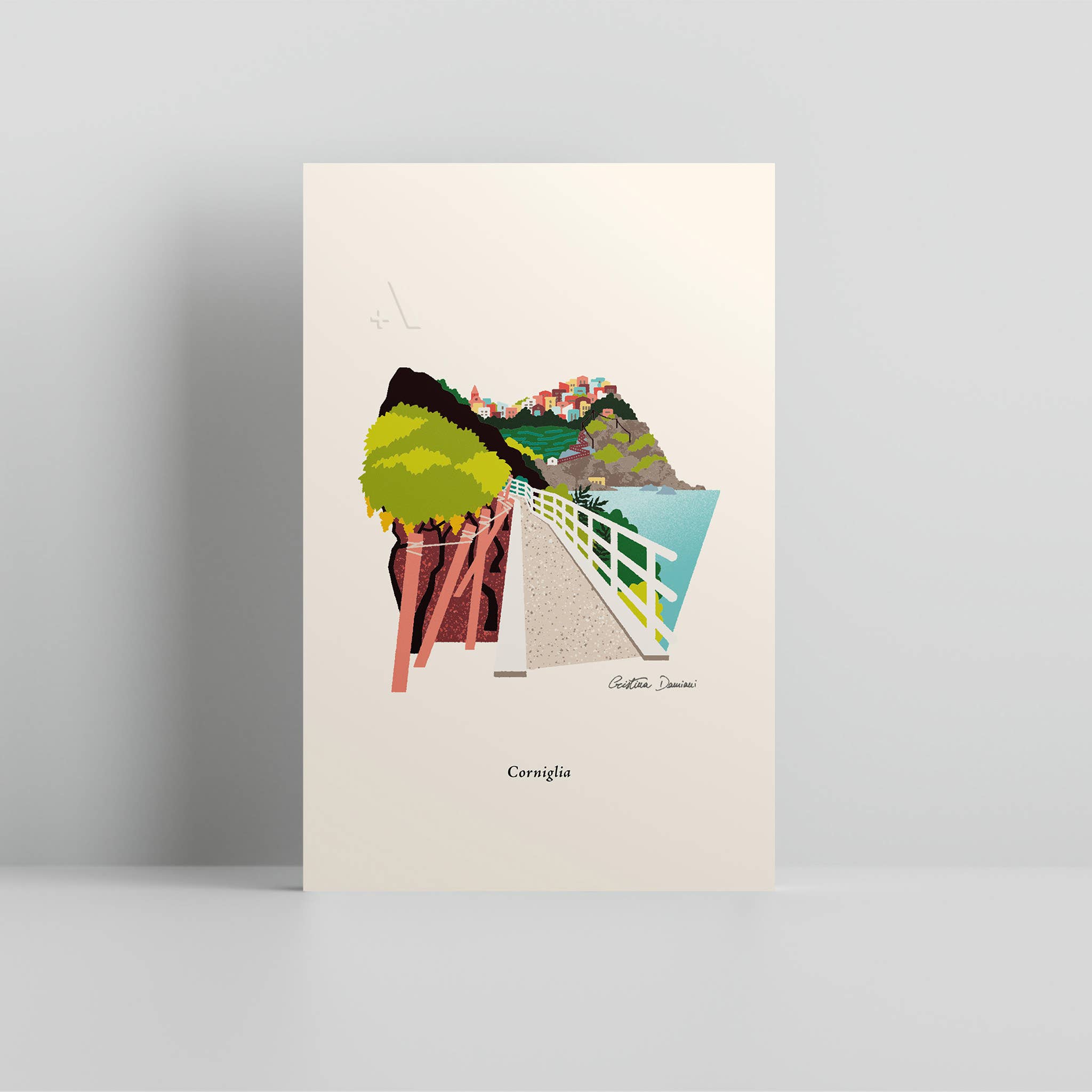 Addvent Italy - Venta al por mayor Ilustración - Impresiones artísticas pequeñas de The Cinque Terre0