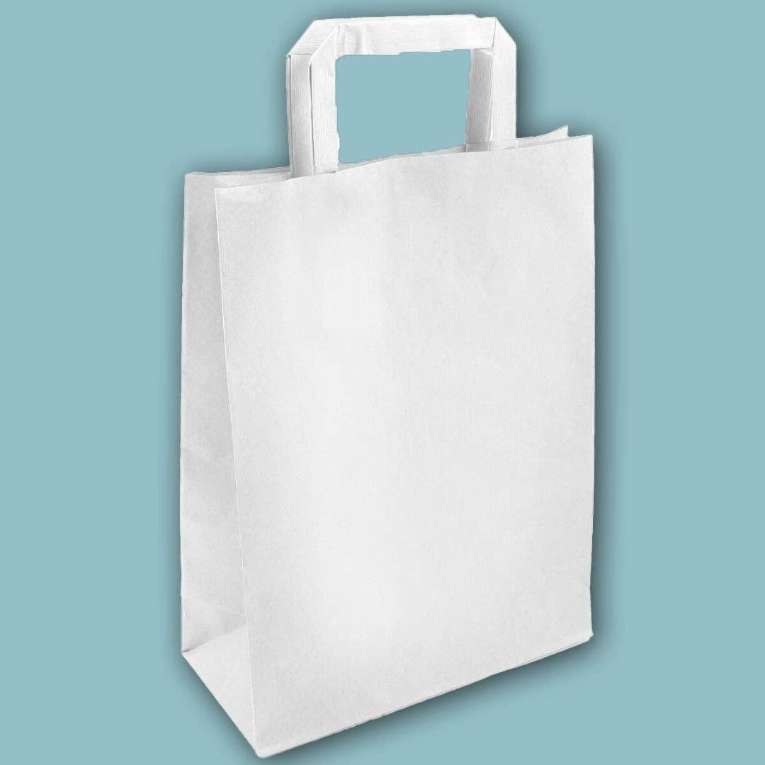 kadopapier.net – wholesale Presentpåse – Budget kraftkasseväska vit0