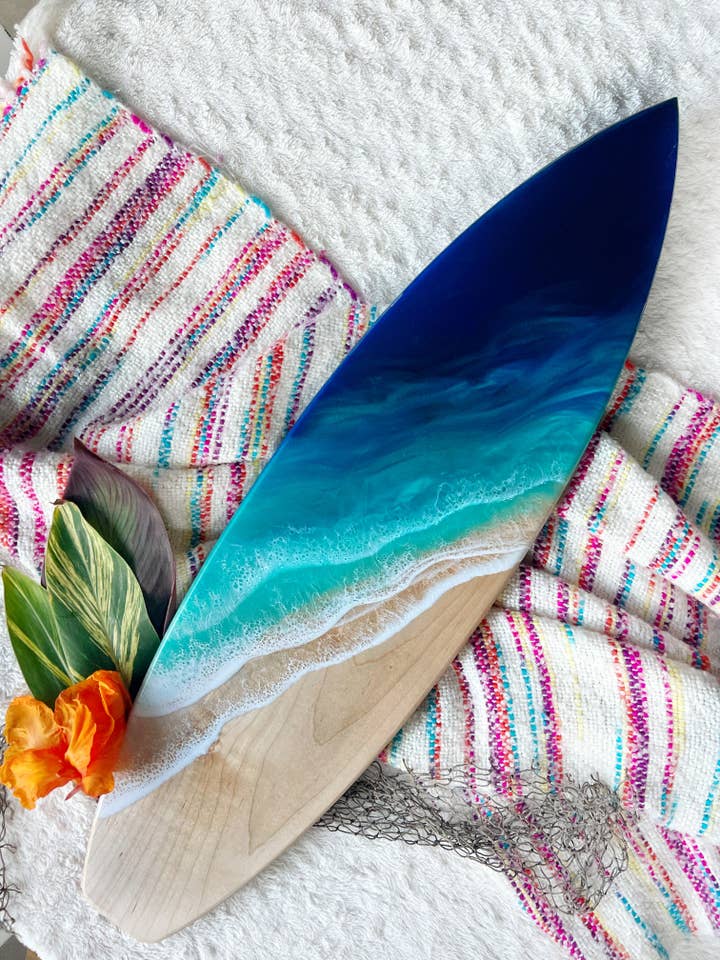 Tabla de surf de madera maciza de 61 cm para venta al por mayor de Rustic Tides