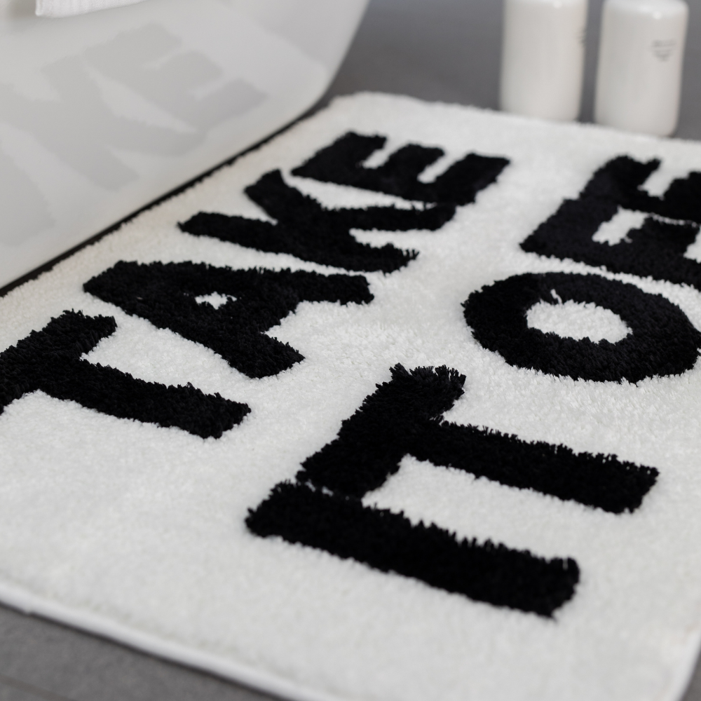 Abound Lifestyle – wholesale Badrumsmatta – Abound Lifestyle badrumsmatta i chenille, halkfri, 51 x 81 cm, 'Get Naked/Take It Off'6