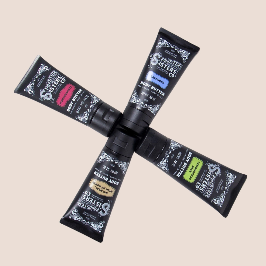 Spinster Sisters Co. / Old Salt Grooming Supply - Wholesale Body balm/butter - Cadeauset body butter: fairtrade shea- en cacaoboter6