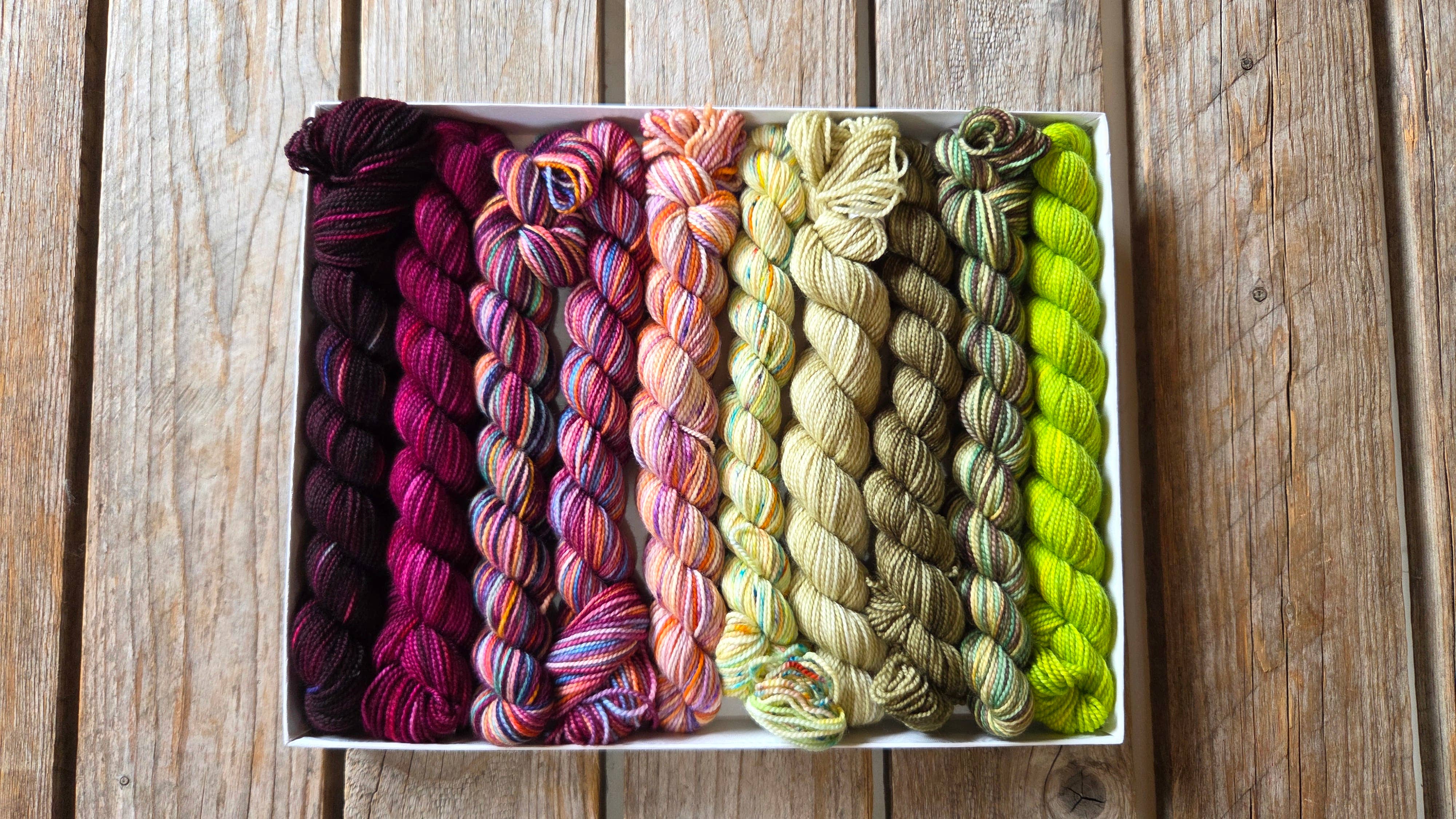 Koigu Wool Designs - Wholesale Yarn - Wibbly-Wobbly Scarf Mini Skein Sets (LYS DAY 2026)0
