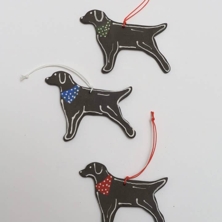 Melville Ceramics - Wholesale Ornament - Labrador Ornament Black