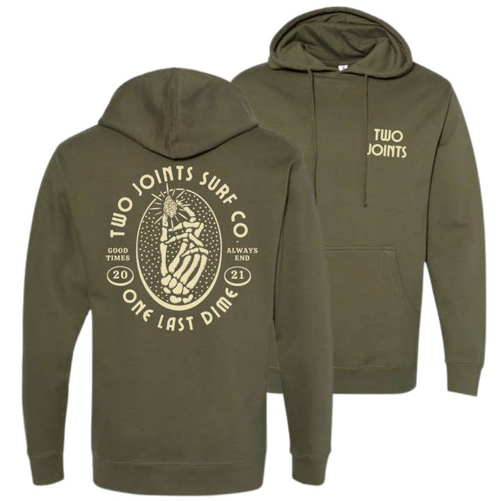 Chandail à capuchon One Last Dime pour la vente par Two Joints Surf Co.