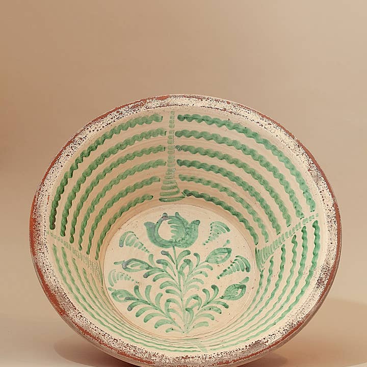 Eturel Madrid - Wholesale Decorative Plate/Dish/Bowl - Green lebrillos granaÃnos
