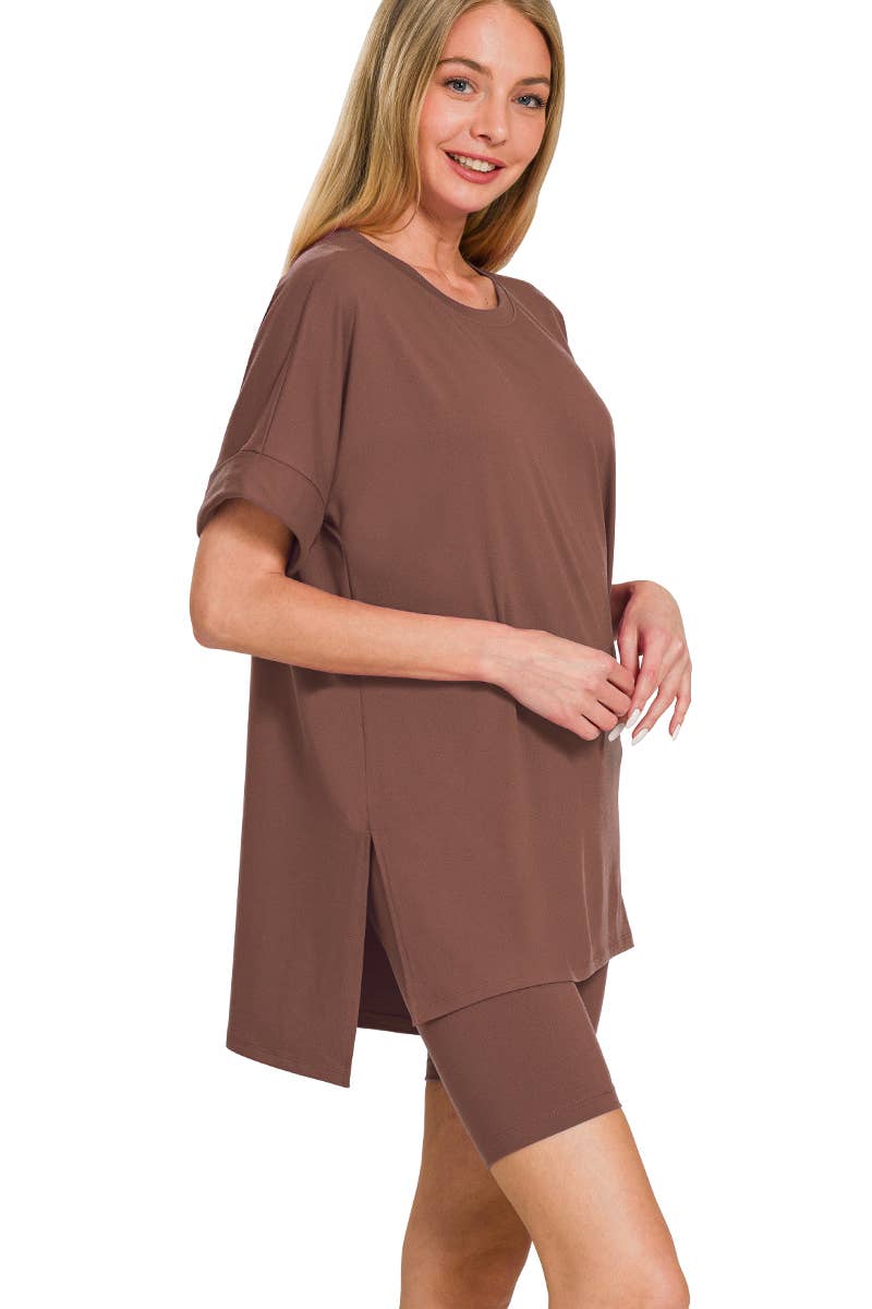 42POPS – wholesale Mjukisset – Dam – .Mikrofibertopp & Bikershorts 2-delat set18