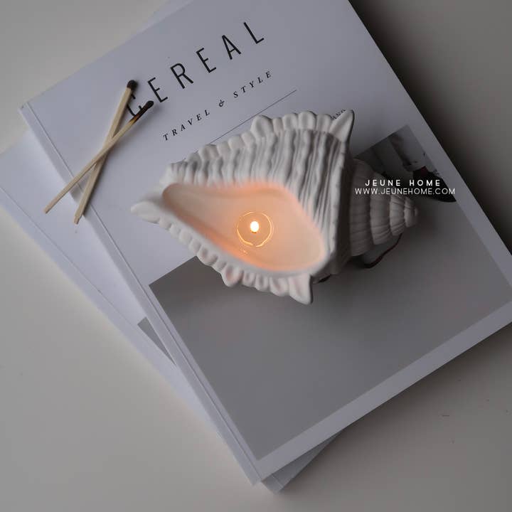Jeune Home - Wholesale Jar/filled candle - Conch shell custom scented candle | Summer decor 2