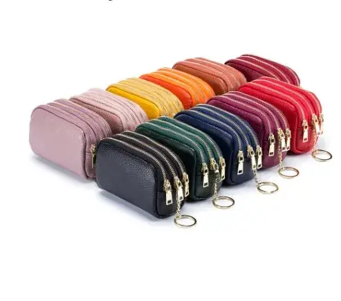 Sweet Cherry Sky - Wholesale Coin Purse - Women's - Genuine Leather Coin Purse Keychain Jewelry3