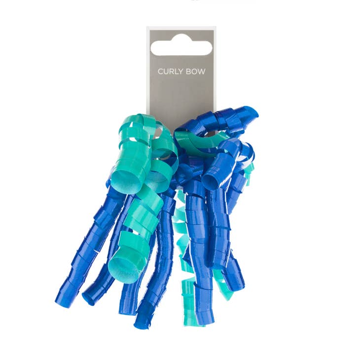 Multi-Occasion Curly Gift Bow - Blues for wholesale by Hallmark