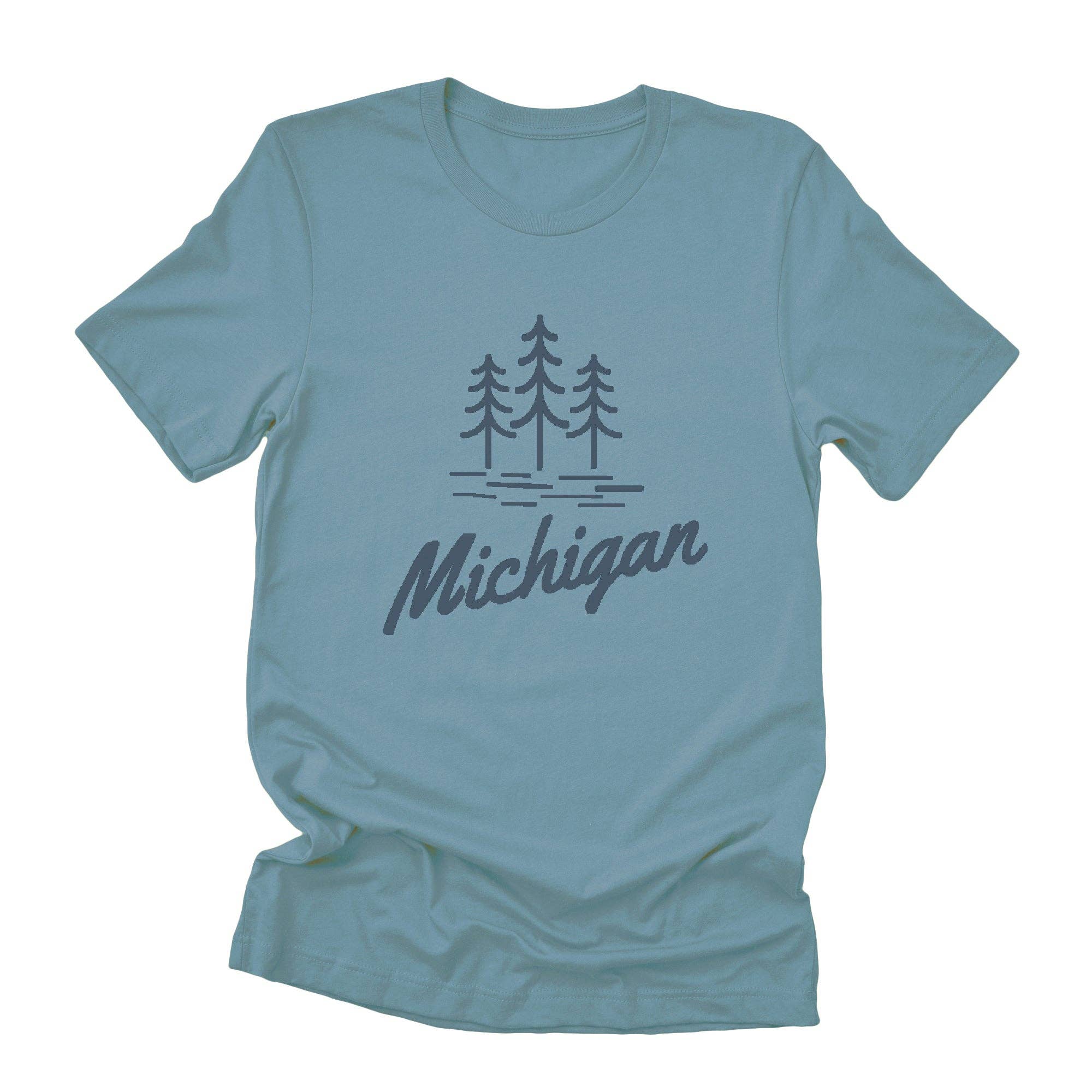 North & Pine - Wholesale T-Shirt (Graphic) - Unisex - State with Trees - Custom T-Shirt3