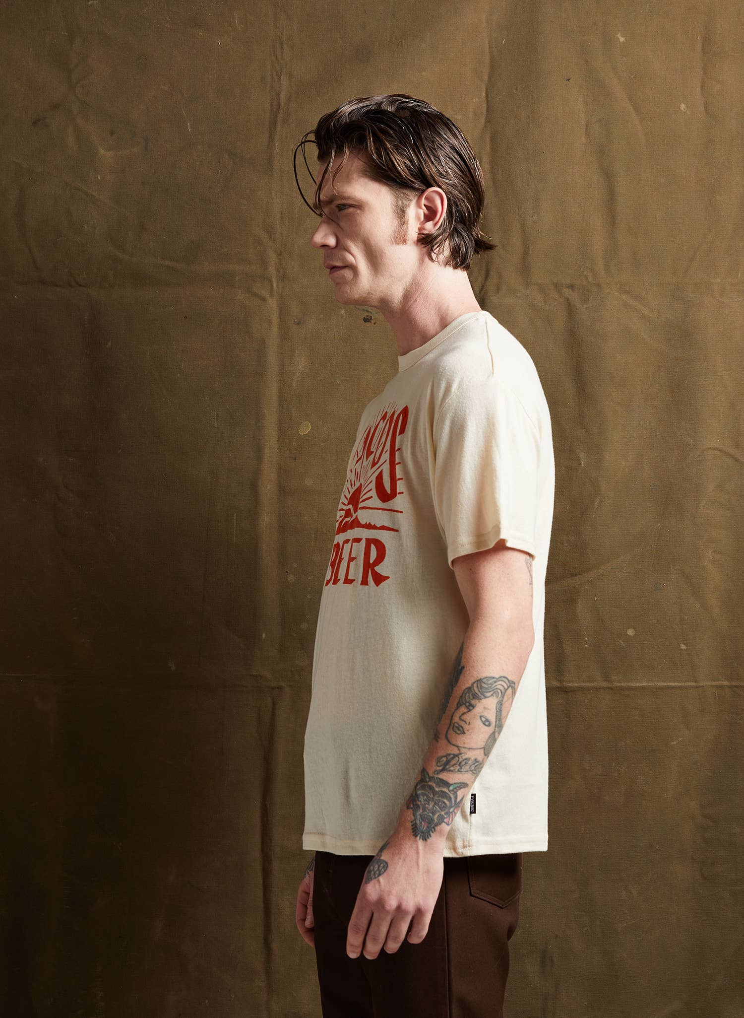 Pyknic - Wholesale Screen Printed T-Shirt - Unisex - Tacos & Beer Western Vintage Style Tee for Men & Women5