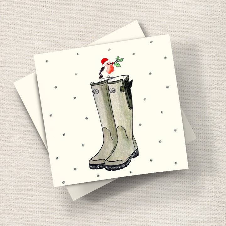 Robin on Wellies for wholesale by English Graphics