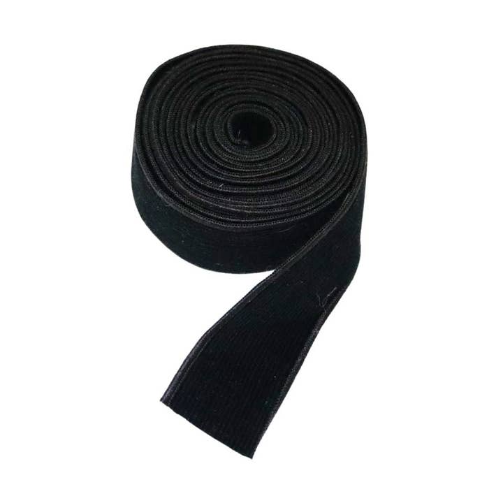 Ruban décoratif large - Velours côtelé noir for wholesale by Next Chance