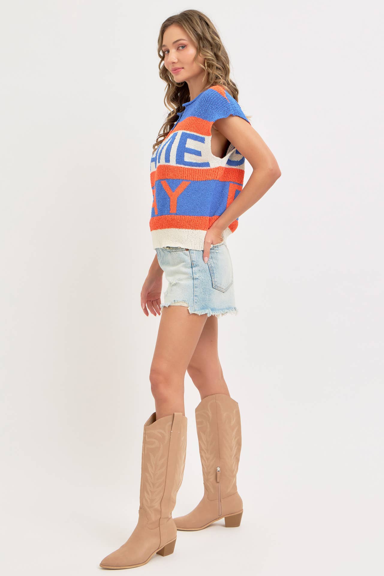 Sweet Lovely by Jen - Vendita all'ingrosso Top in maglia - Donna - GIORNO DELLA PARTITA PERFETTO PER MOSTRARE IL TUO SPIRITO DI SQUADRA CON STILE22