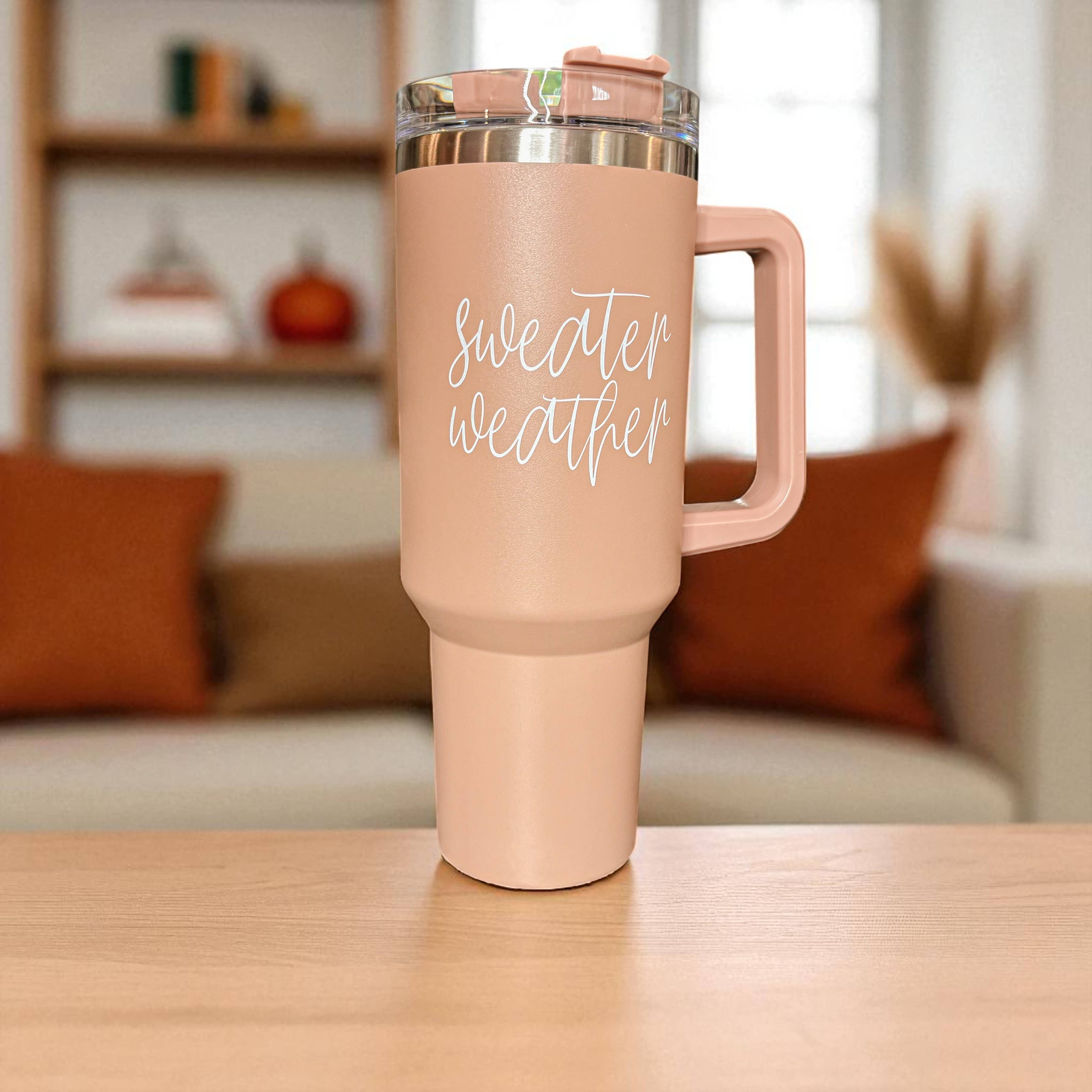 Gia Roma - Wholesale Insulated Mug/Tumbler - Sweater Weather Cream 40 oz Travel Tumbler, Fall Home & Gift18