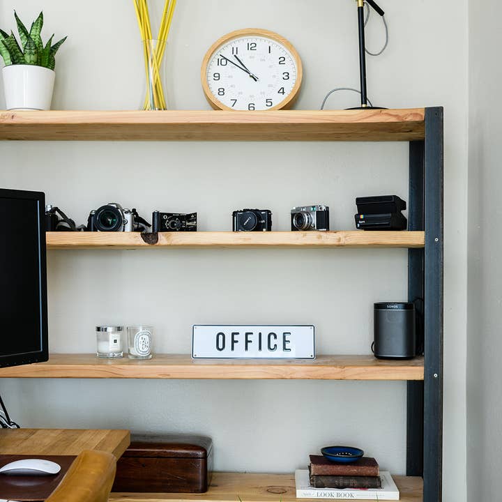 Black White Office Aluminum Sign for wholesale on Faire