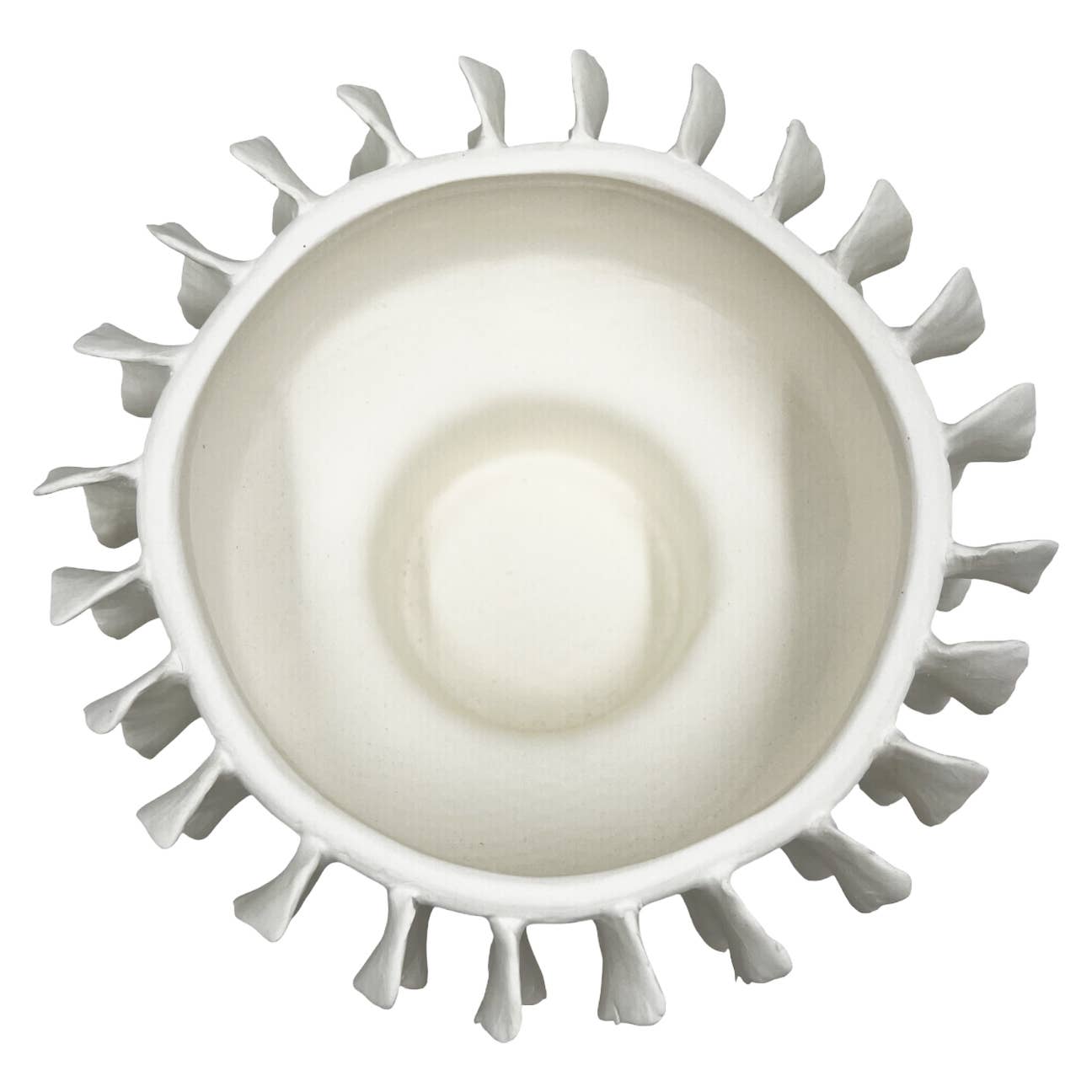 2626 Designs - Wholesale Vase - 9" Wide Modern Ceramic Vase in White3