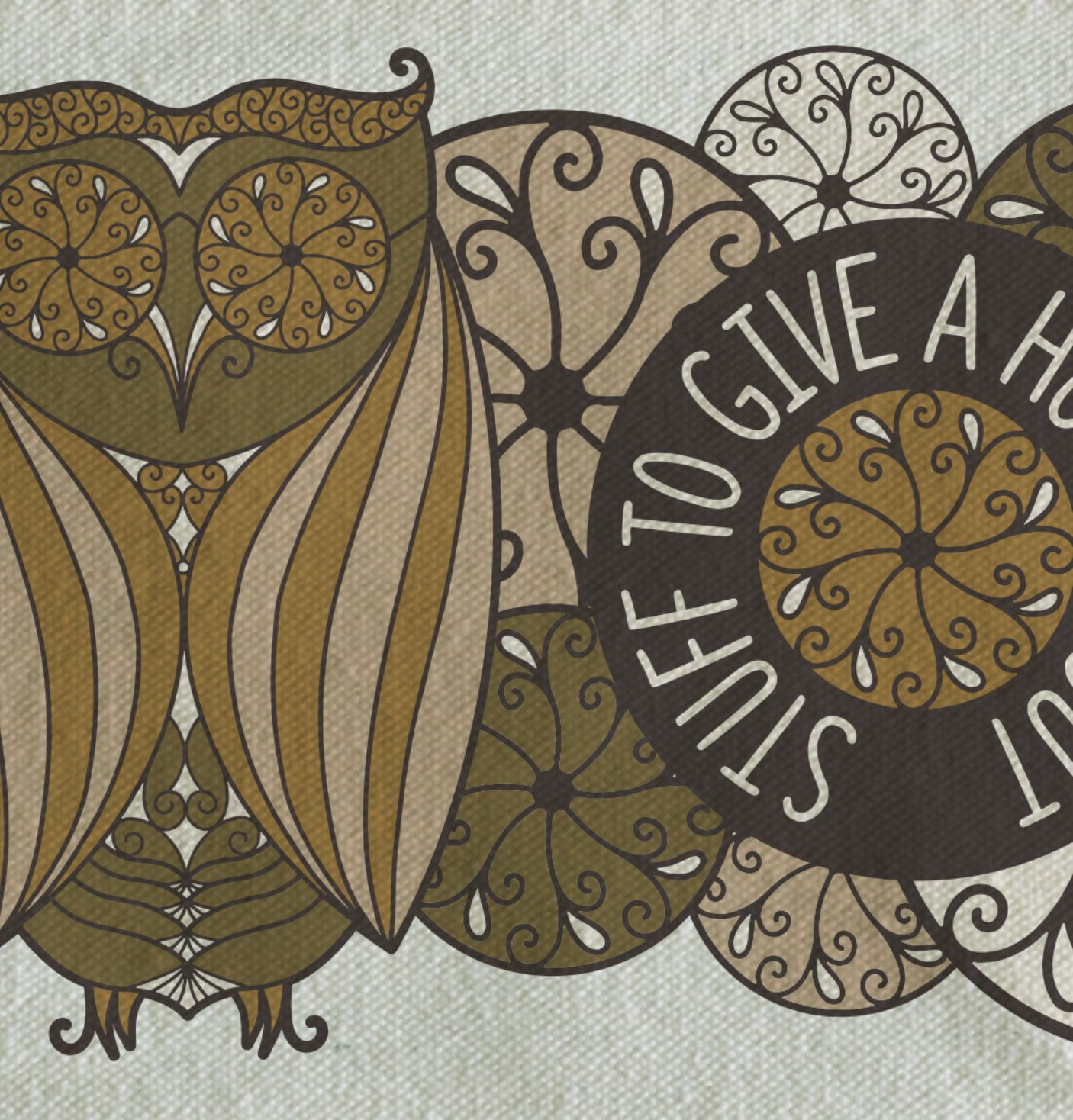 B.Goods Designs - Wholesale Pencil Case/Pouch - Stuff to Give a Hoot About – Boho Owl Pencil Pouch3