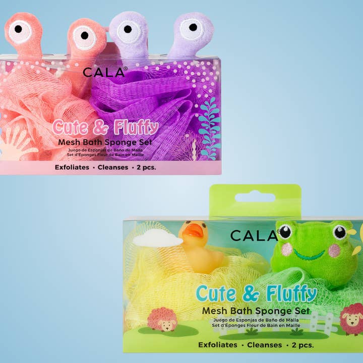Best Beauty Group - Wholesale Bath Pouf/Sponge - CALA Mesh Loofah Bath Sponge Set