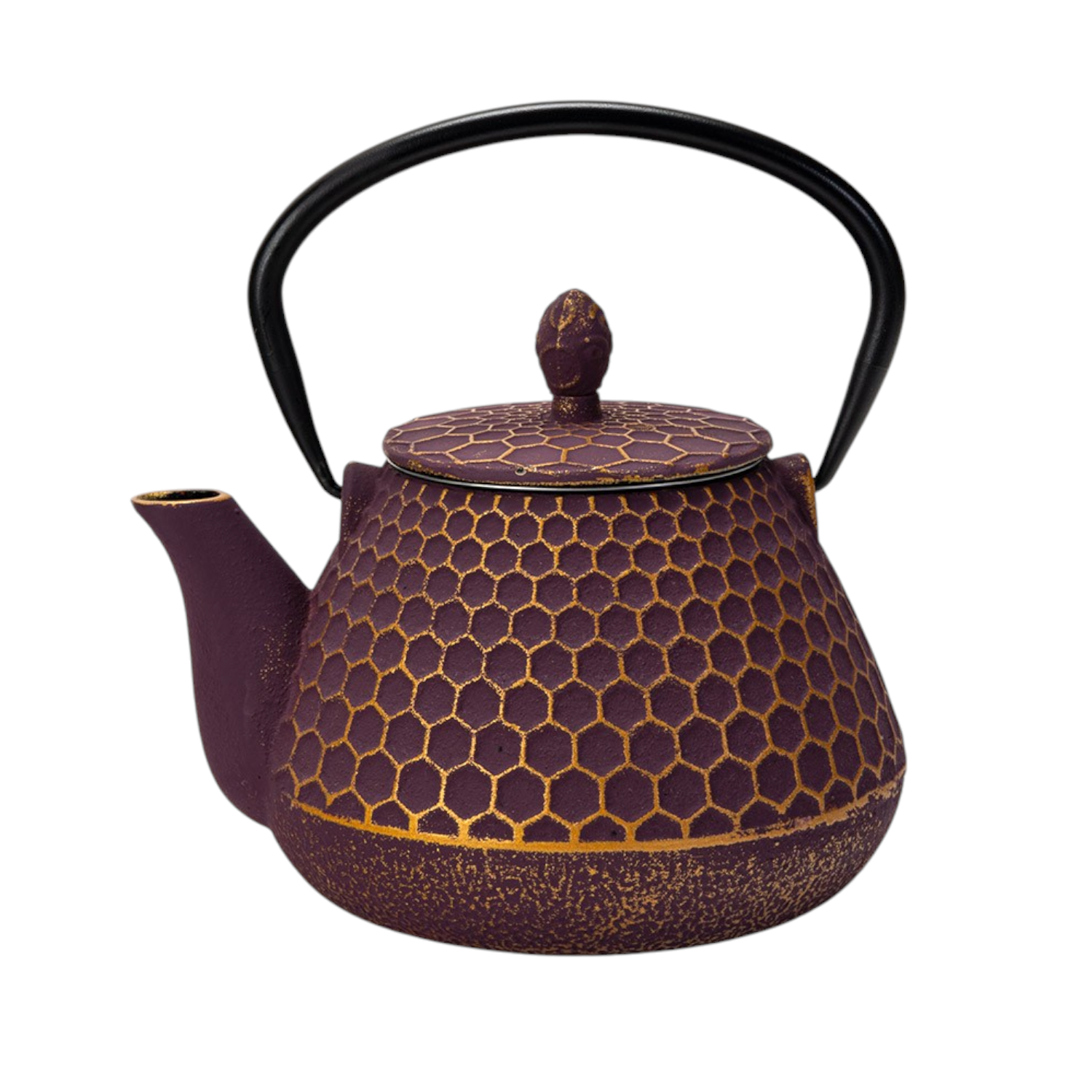 Urban Tokyo - Vente Théière - Théière en fonte 32oz design nid d'abeille violet (1/8)0