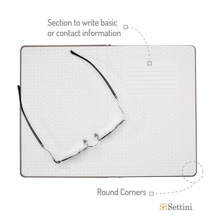 Settini – Diário por atacado – Diário de capa dura Settini Classic - Cinza1