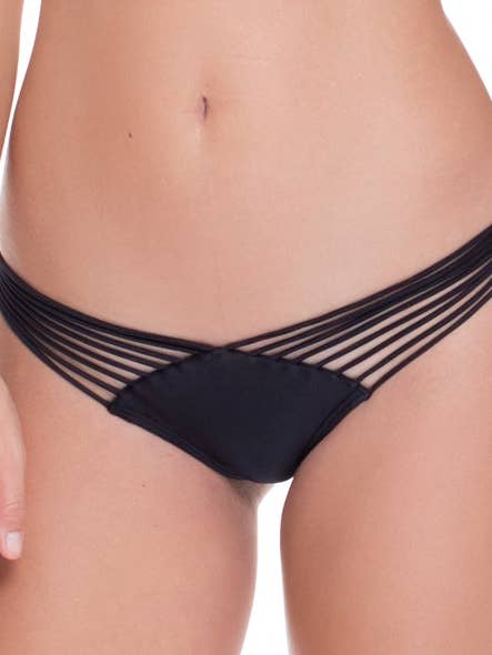 COSITA BUENA - Bas brésilien froncé au dos à lanières-VCC pour la vente par Luli Fama