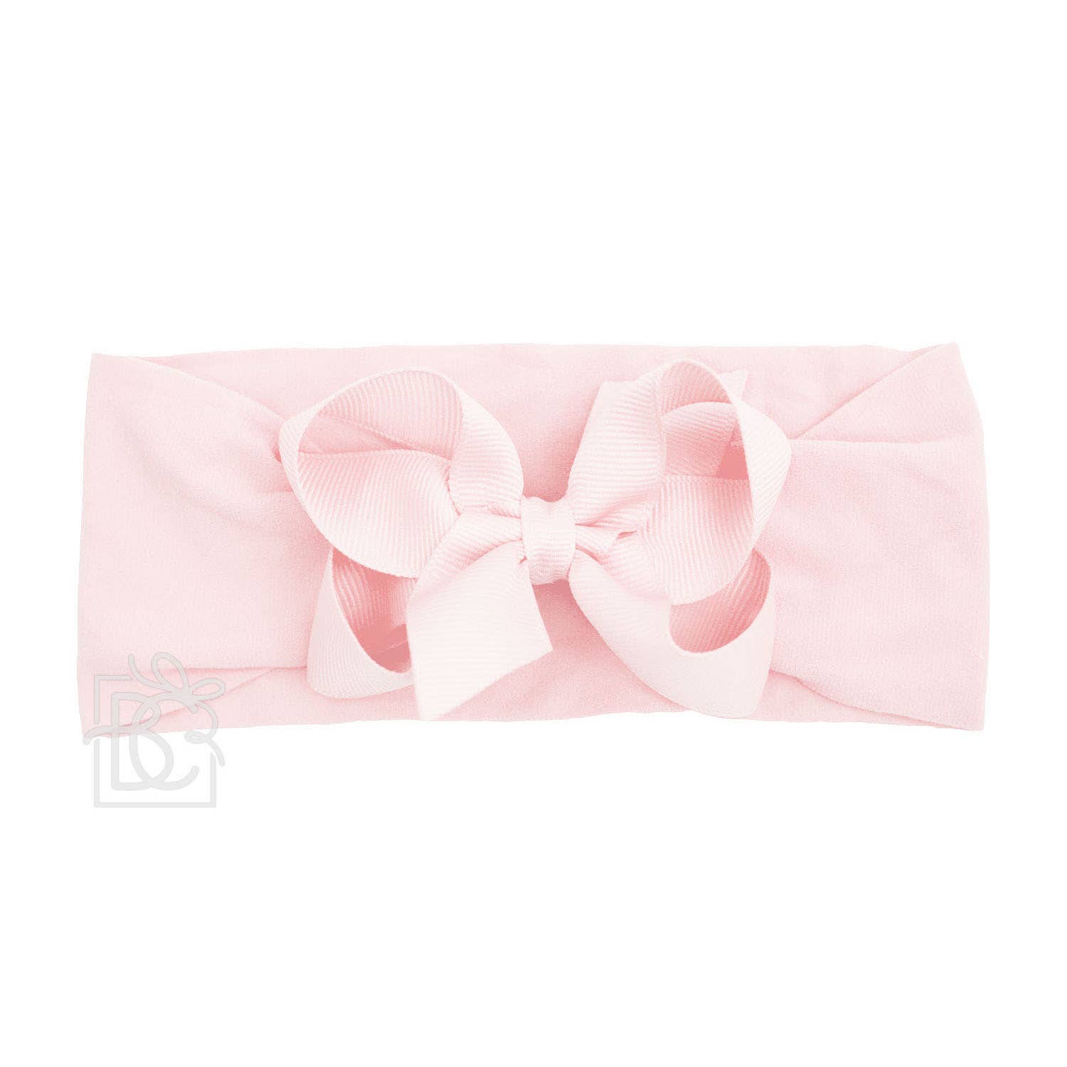 Beyond Creations, LLC - Wholesale Fashion Headband - Kids - WIDE PANTYHOSE HEADBAND W/CLASSIC GROSGRAIN BOW67