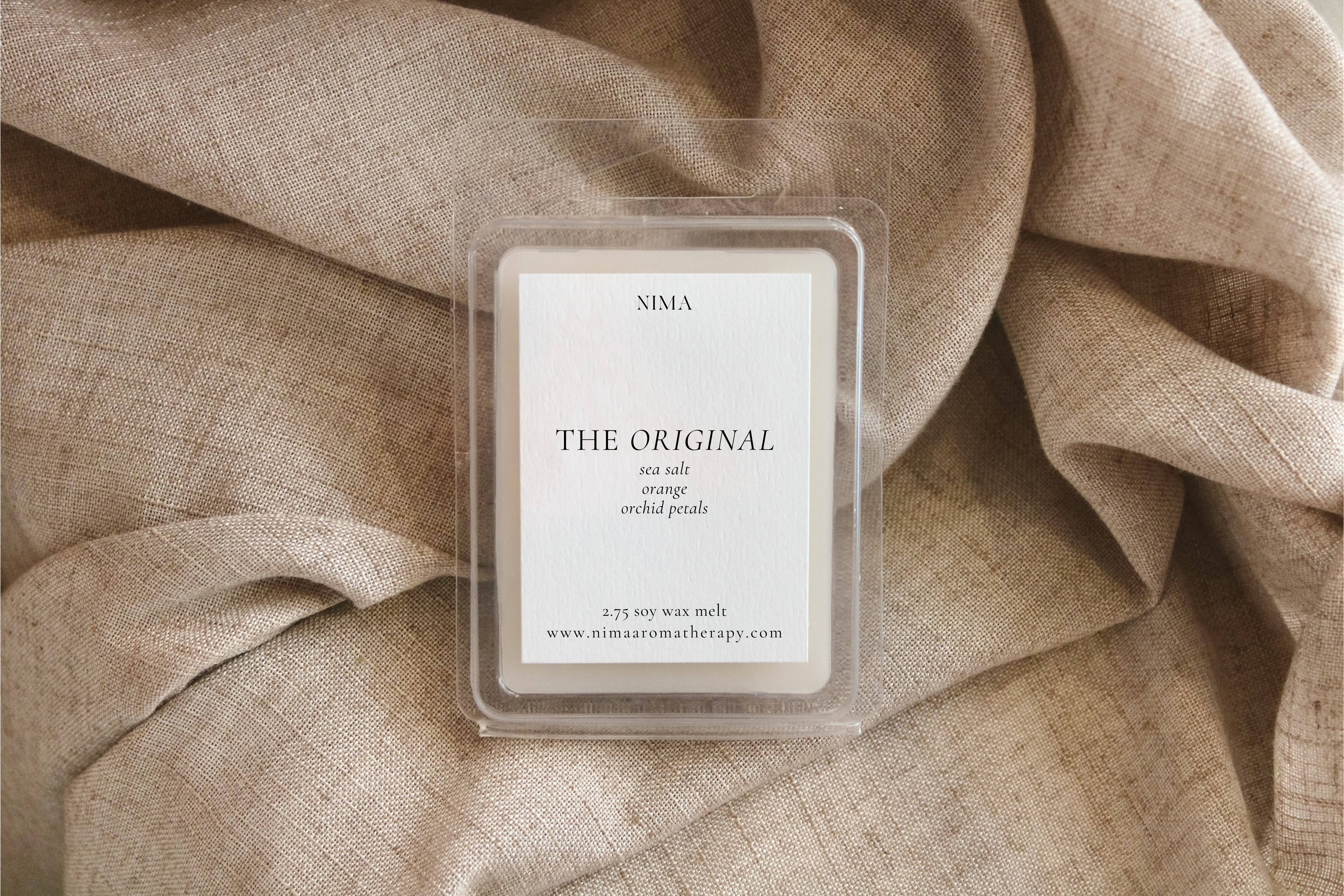 NIMA aromatherapy - Wholesale Wax Melt - Sea Salt + Orange + Amber - Wax Melt