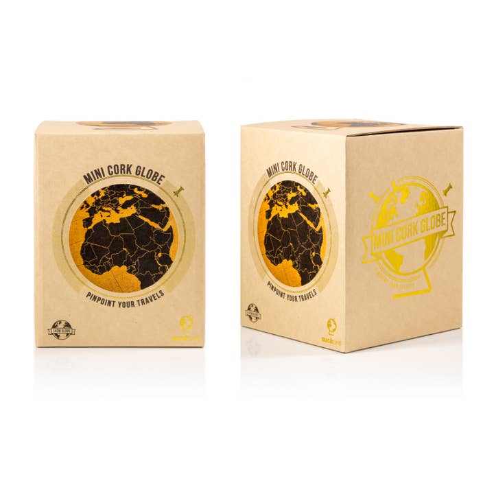 SUCK UK Ltd - USA - Wholesale Desk Globe - Cork Globe - Small