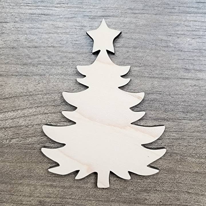 Panneau de Noël blanc en forme de bois découpé à faire soi-même pour la vente par KobasicCreations