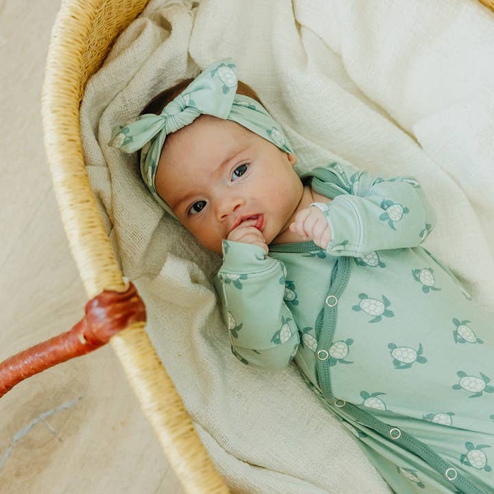 Copper Pearl - Wholesale Babygown - Baby - Newborn Knotted Gown - Wade5