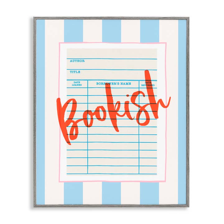 Stupell Industries - Wholesale Wall Sign - Bookish Library Card - Framed Wall Art20