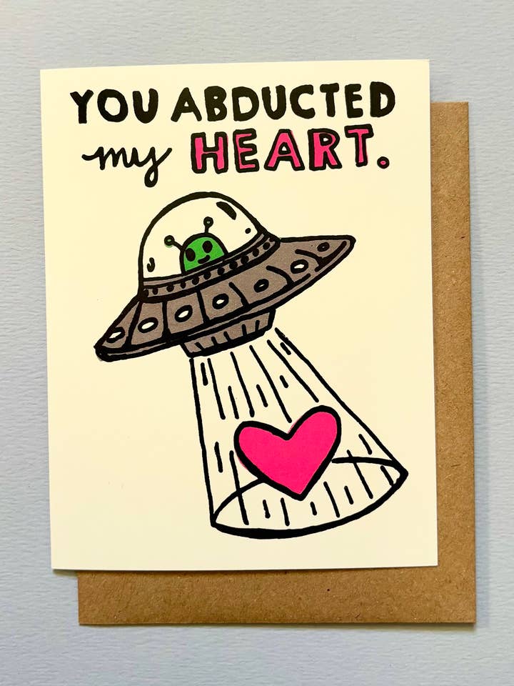 UFO kærlighedskort for engroshandel hos Marigold Paper