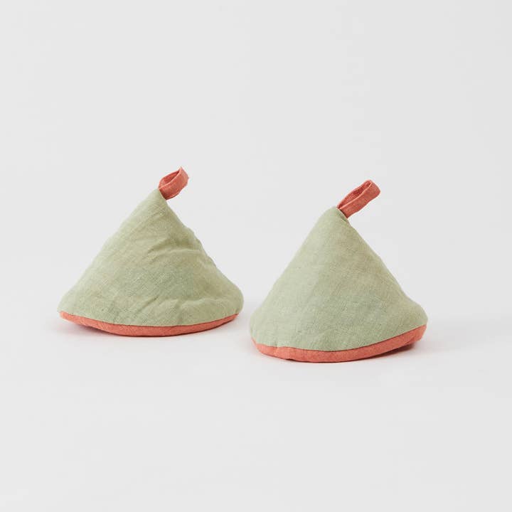 shesay - Wholesale Oven mitt/pot holder - Corn holder layered linen 2pcs6