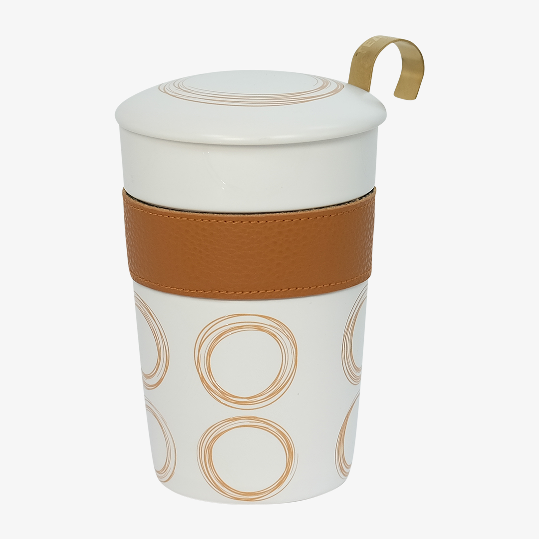 Eigenart – Großhandel Tee-/Kaffeetasse – Porzellan Teebecher TEAEVE "Circular"1