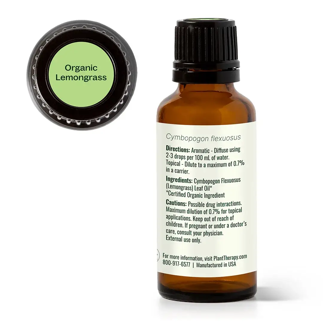 Plant Therapy - Wholesale Essential Oil - Organic Lemongrass Essential Oil 30mL3