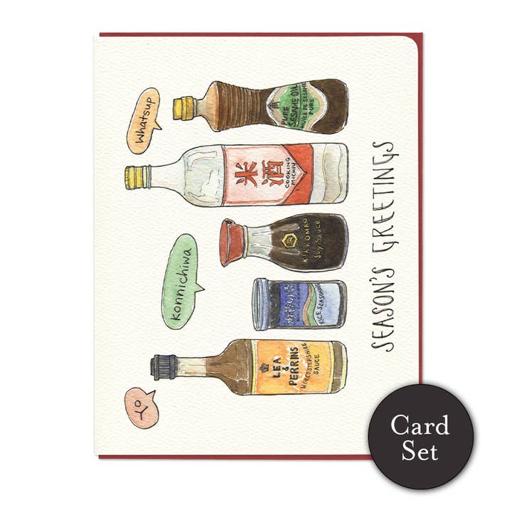 Season's Greetings Card - Set of 6 for wholesale by Gotamago