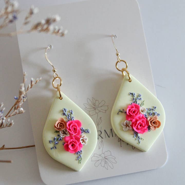 Butter Yellow Summer Earrings - Devere for wholesale by The Watermark Design