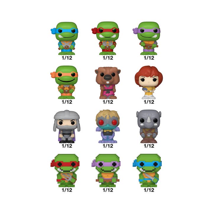 Toysmith - Wholesale Figurine Toy - Kids - Funko Bitty POP! Singles: Teenage Mutant Ninja Turtles