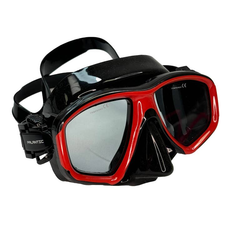 Palantic M36 Solid Red/Black Silicone RX Nearsighted Lenses Dive/Snorkeling Mask for wholesale by Scuba Choice