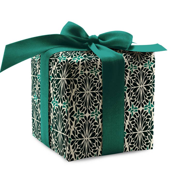 Teal Pinwheel Wrapping Paper – Modern Gift Wrap (1 Sheet) for wholesale by Rebecca Jane Woolbright