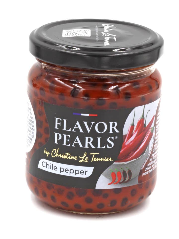 Christine Le Tennier Chili Pepper Pearls, 7oz Jar/200 Gram for wholesale by Eastern Shore Products
