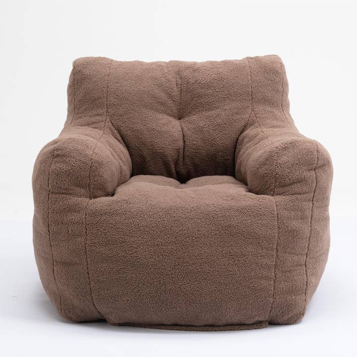 HOMYCASA DESIGN INC - Wholesale Chair - Teddy Fabric Bean Bag Chair Cozy Bedroom Lounge Seat18