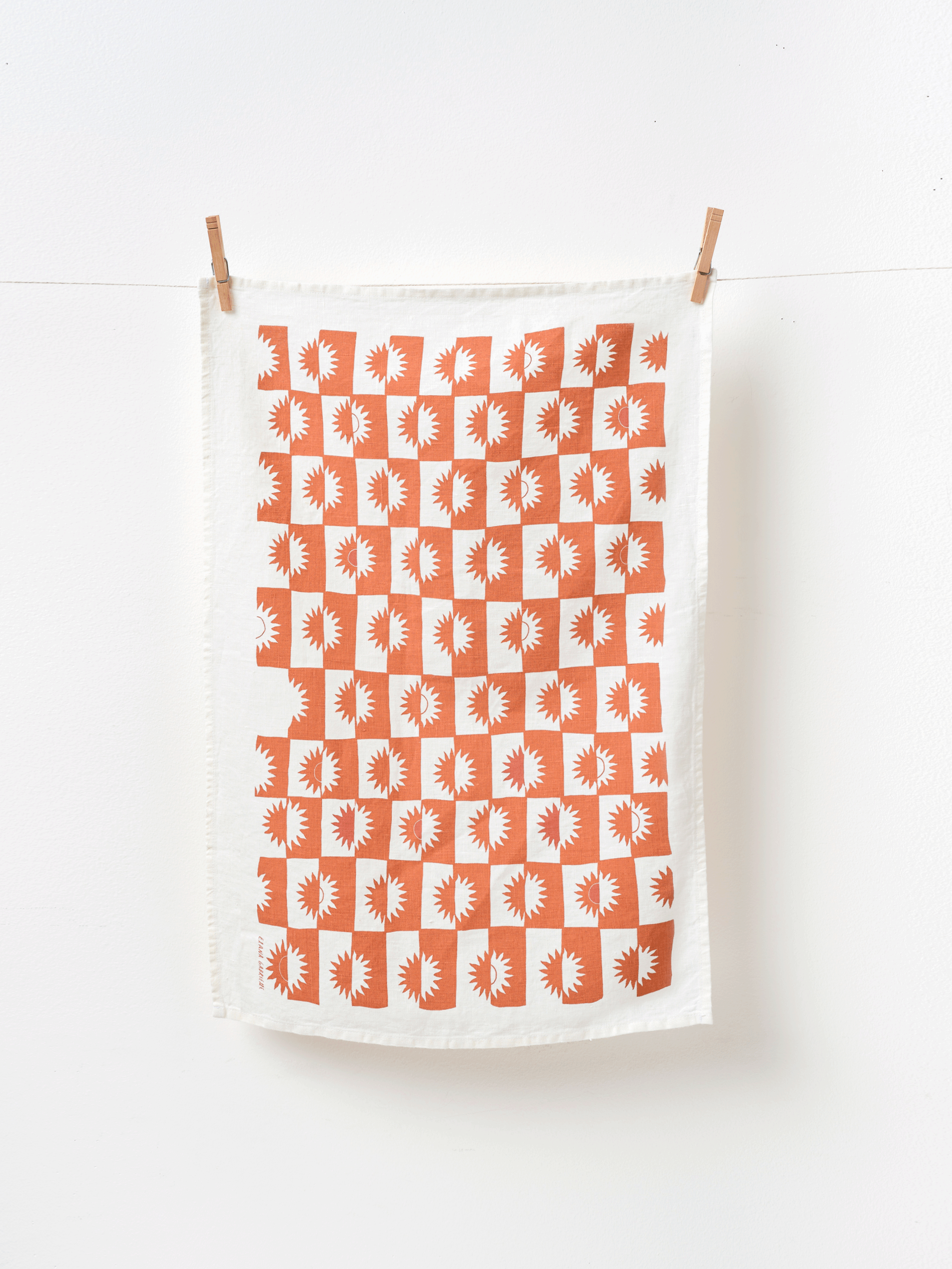 Elana Gabrielle – wholesale Tea towel – Sunrise Linen Tea Towel - Absorbent Towel, Graphic Sun Style7